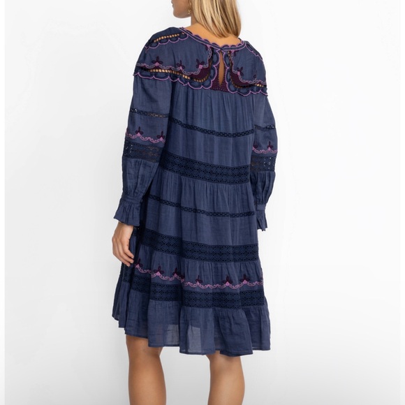 Johnny Was Linen Reina Mini Dress - Picture 6 of 13